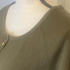 Faded Glory Olive Henley